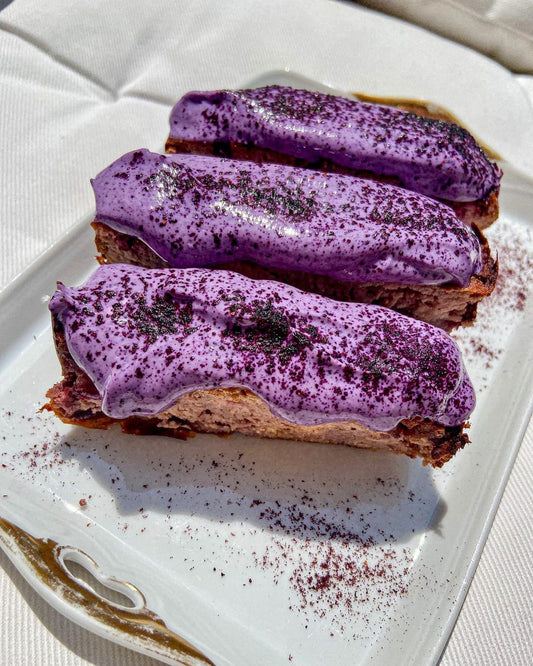 BLUEBERRY BANANA CREAM BARS (Gluten-free & Vegan)