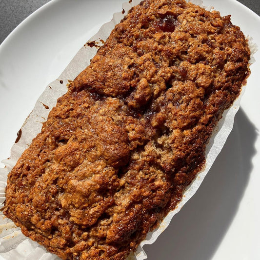 PB and J banana bread (Vegan and Healthy)